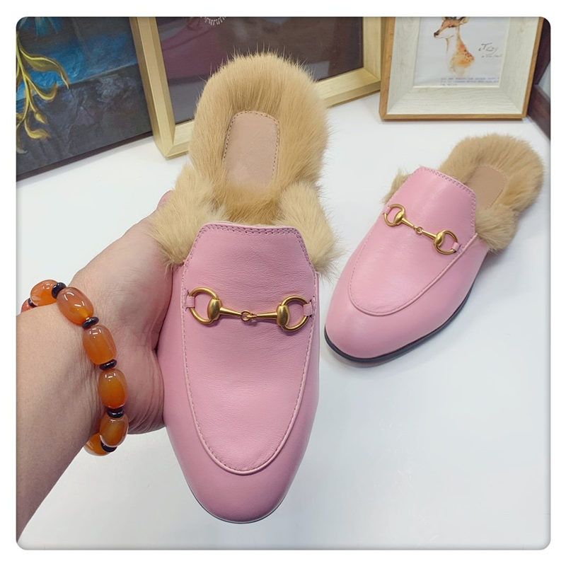 designer fuzzy slippers