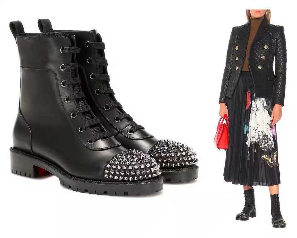 red bottom cowboy boots