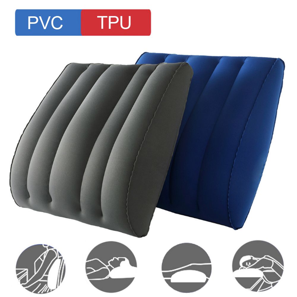 Jinserta Inflatable Lumbar Support Cushion Pillow Portable