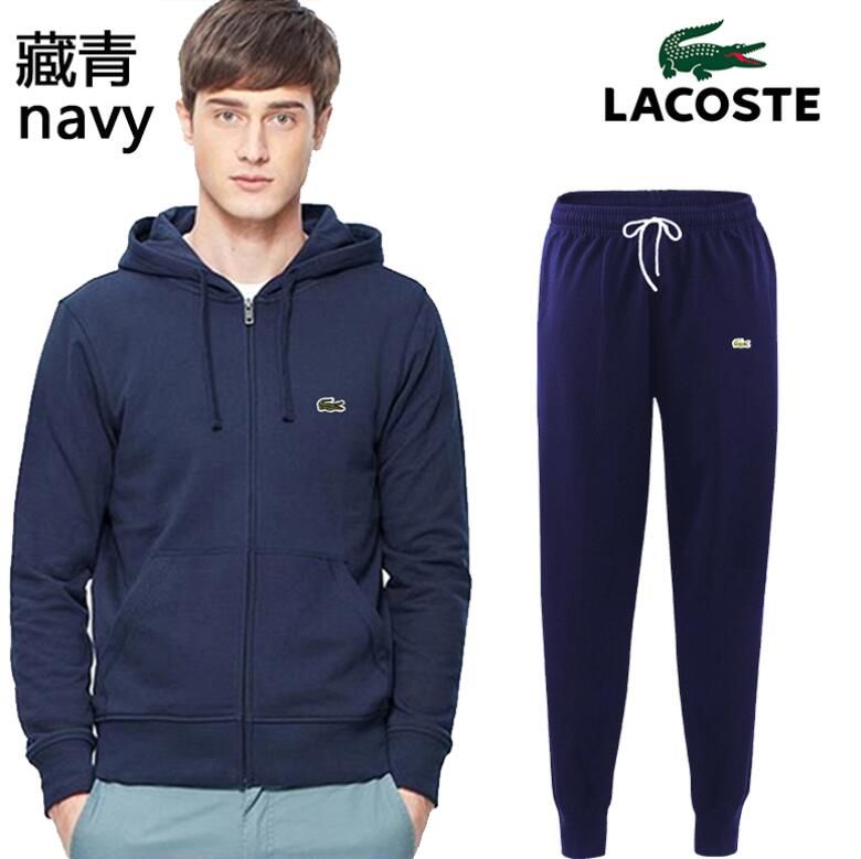 mens lacoste jogging suit