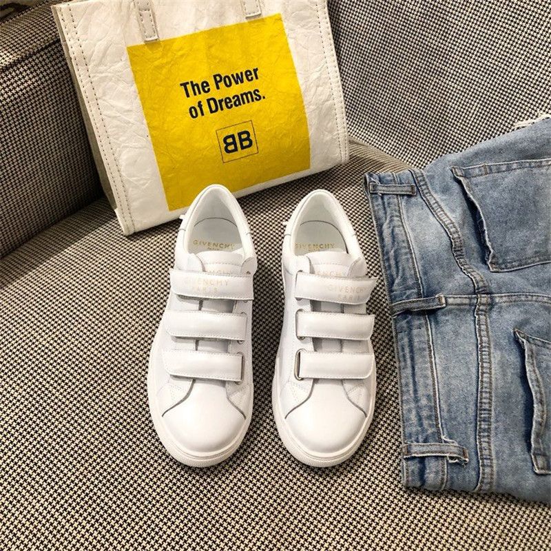 velcro leather sneakers