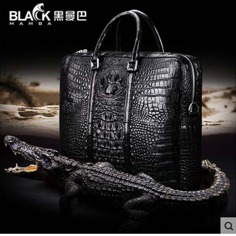 crocodile mens bag