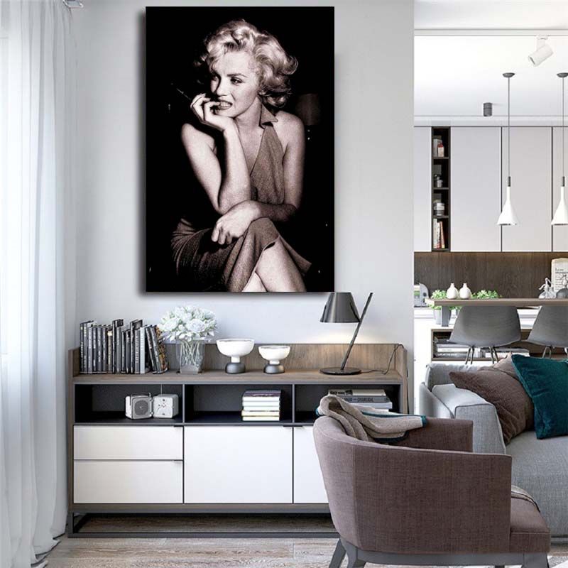 2019 Beautiful Marilyn Monroe Hd Art Canvas Poster Famouse Portait Painting Wall Picture Print Home Bedroom Decoration From Iwallart 6 33