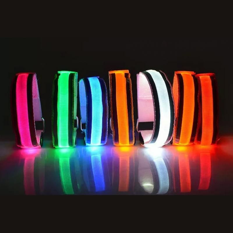LED Reflector Arm Armband Strap Safety Belt Reflective For Night Sports  Running Cycling Band Wristband Bracelet From Gossipgirl888, $2.95