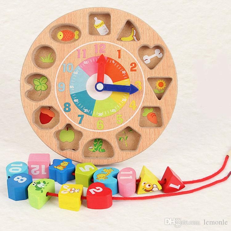 childrens wooden clock
