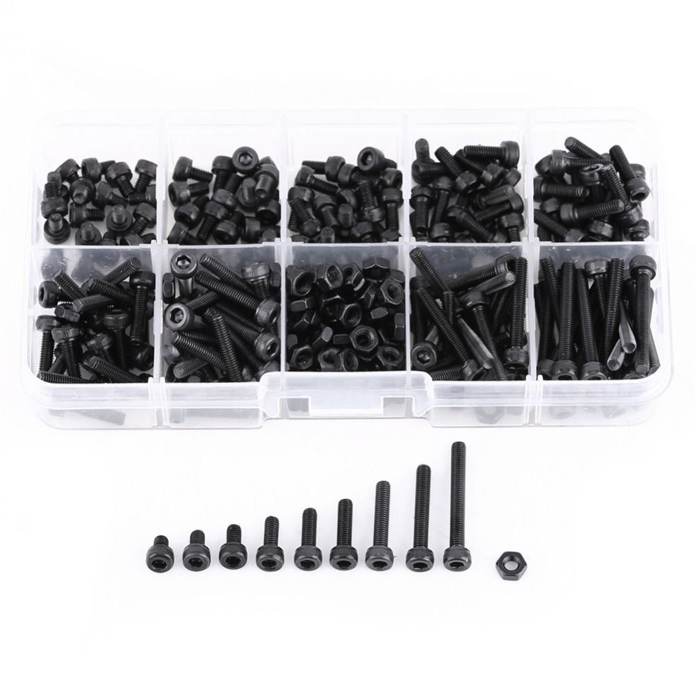 420 Pcs M3 Schrauben Muttern Set,M3*6//8//10//12//16//20//25 Schrauben Sortiment Klassifizierung Schrauben Muttern Und Unterlegscheiben