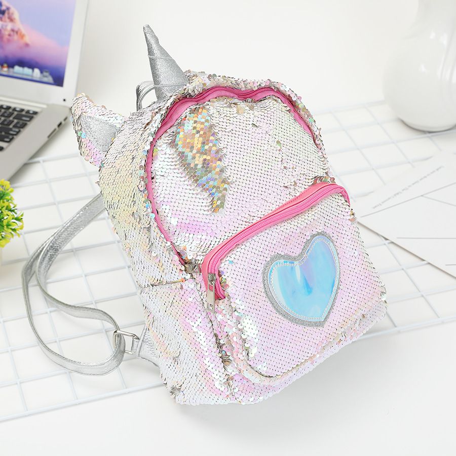 Unicornio Mochila Mujer Cuero de LA PU Mini Bolsa de Viaje Suave de Moda