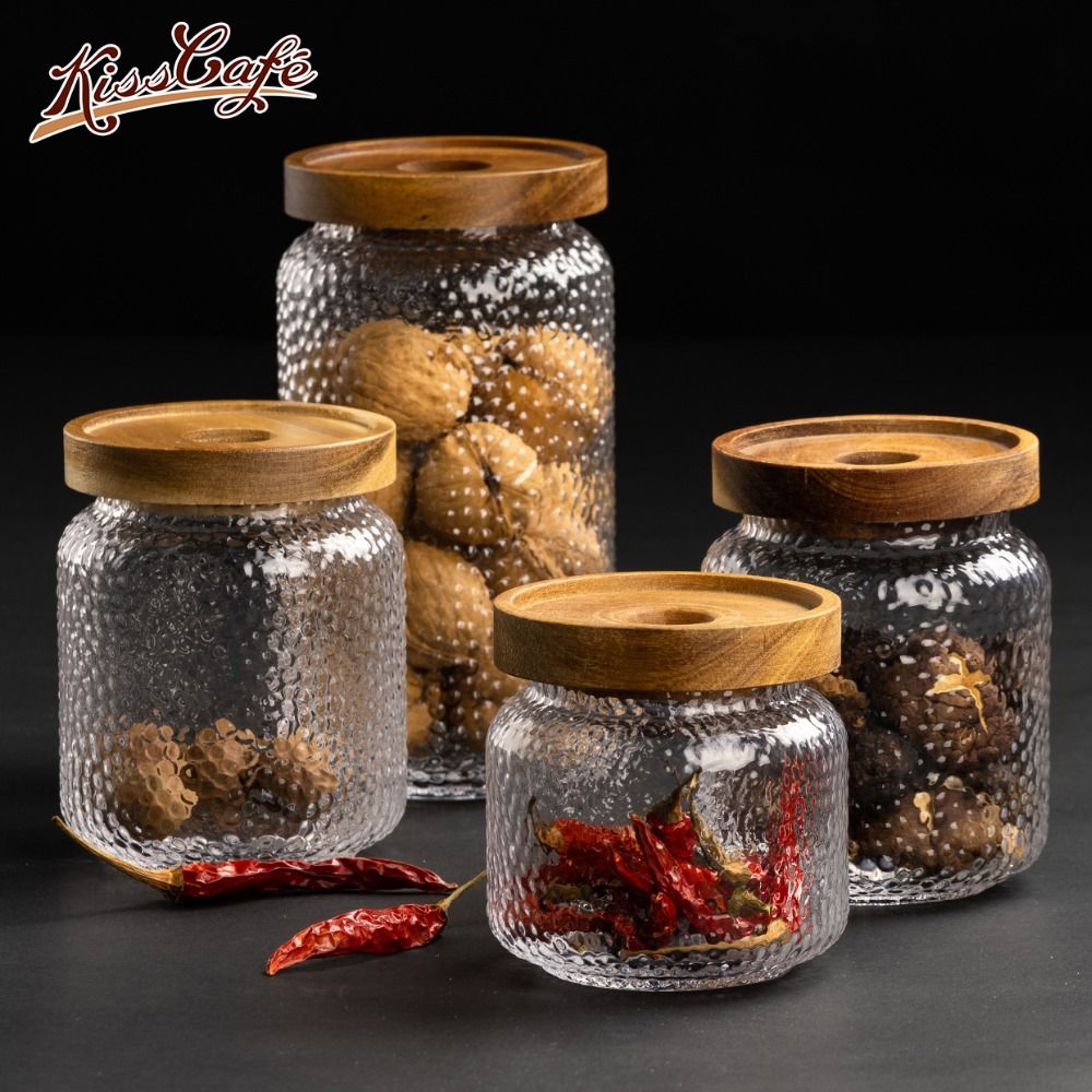 2019 Woondend Cover Coffee Beans Powder Storage Glass Bottles Moisture Proof Seal 400 500ml Jar Kitchen Household Accessories From Williem