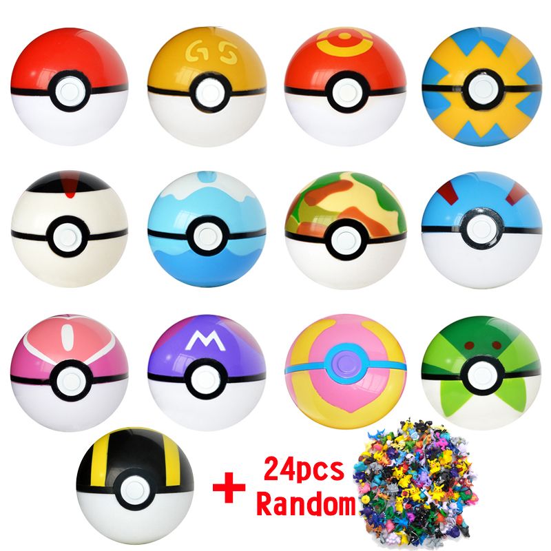 Compre Juguetes Para Niños De Songge Pokeball + 24 Piezas Figuras Japonesa MovieTV Acción Figuras Regalos Animado Juguetes Niños Cumpleaños A 32,85 € Del Lakeball | DHgate.Com
