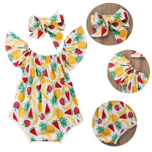 fruit print jumpsuit