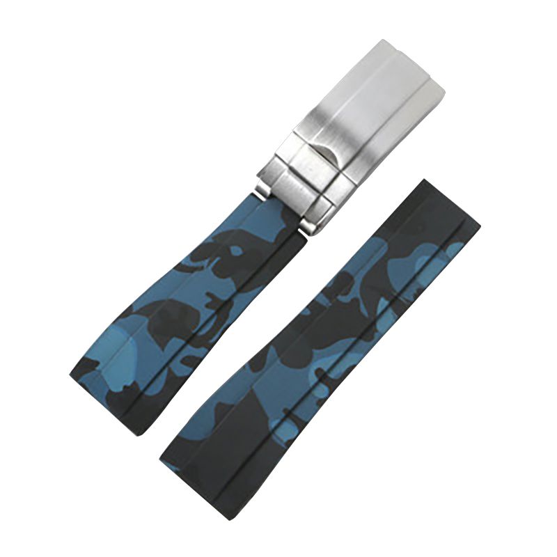 blue camo silver clasp