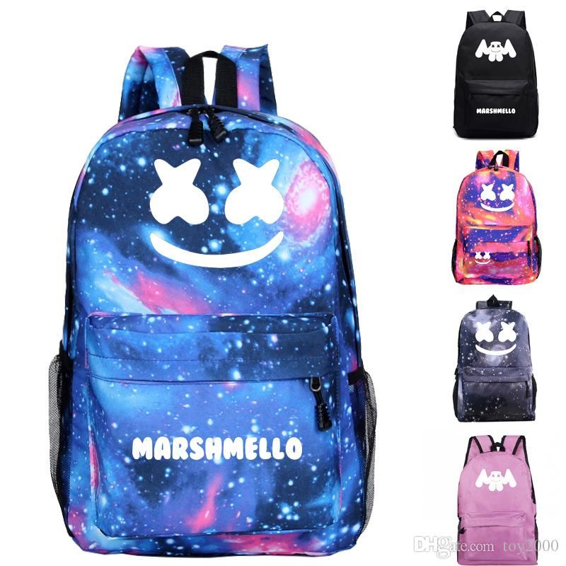 mochilas escolares de marshmello