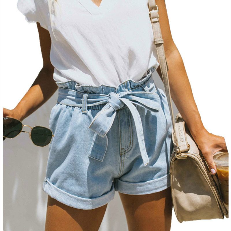 short jeans cintura alta vintage