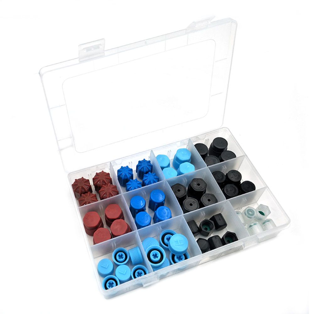 12 Kinds Of Automotive Air Conditioner Valve Caps Universal R134 R12