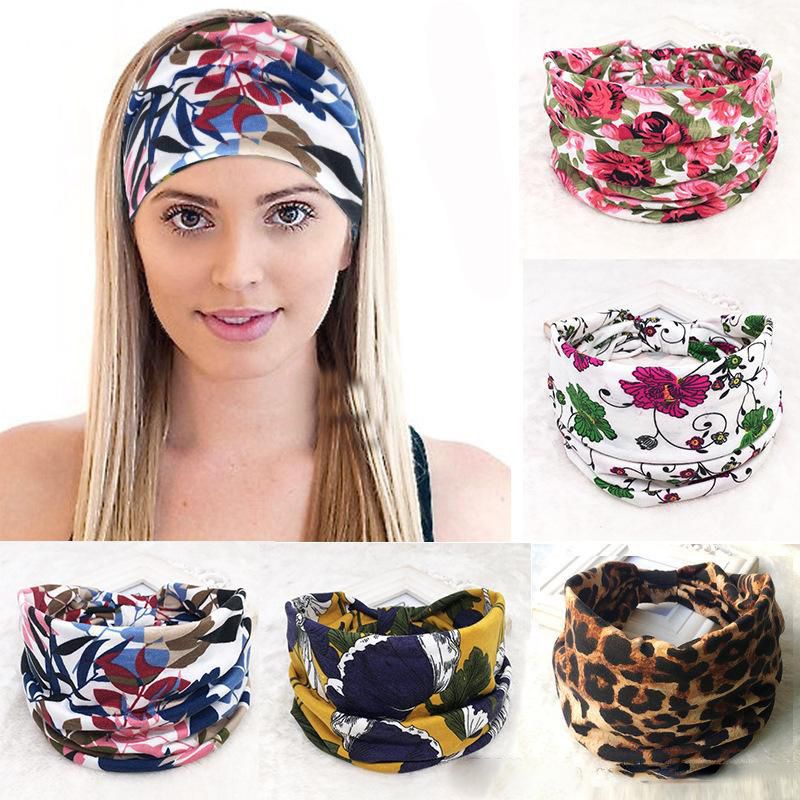 Wide Headband Women Big Girls Knot Headbands Sports Yoga Hair Band