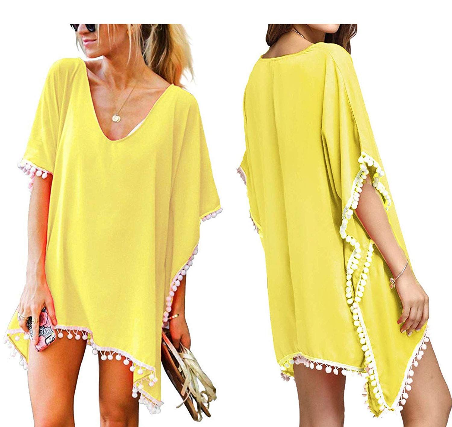 yellow bikini cover up
