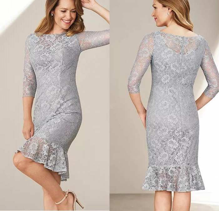 knee length lace dress
