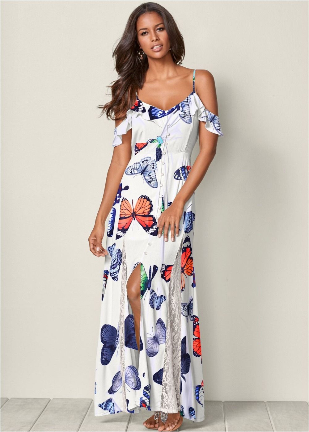 butterfly maxi dress