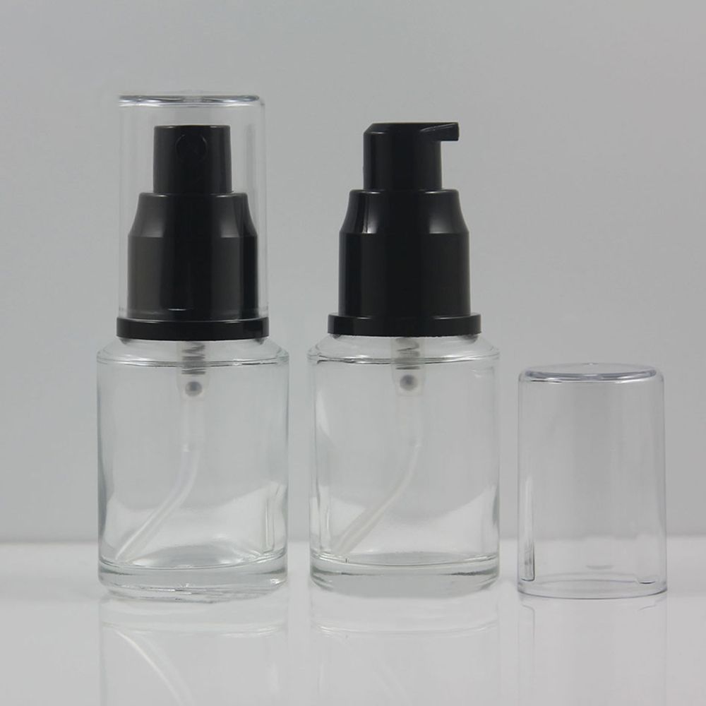 High Quality Empty Clear/ Frosted Travel Container Perfume Bottles, Serum Container With Pump