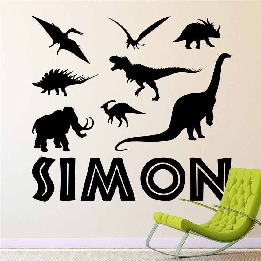 Compre El Nombre Personalizado 8 Dinosaurios Del Jurasico Del Arte