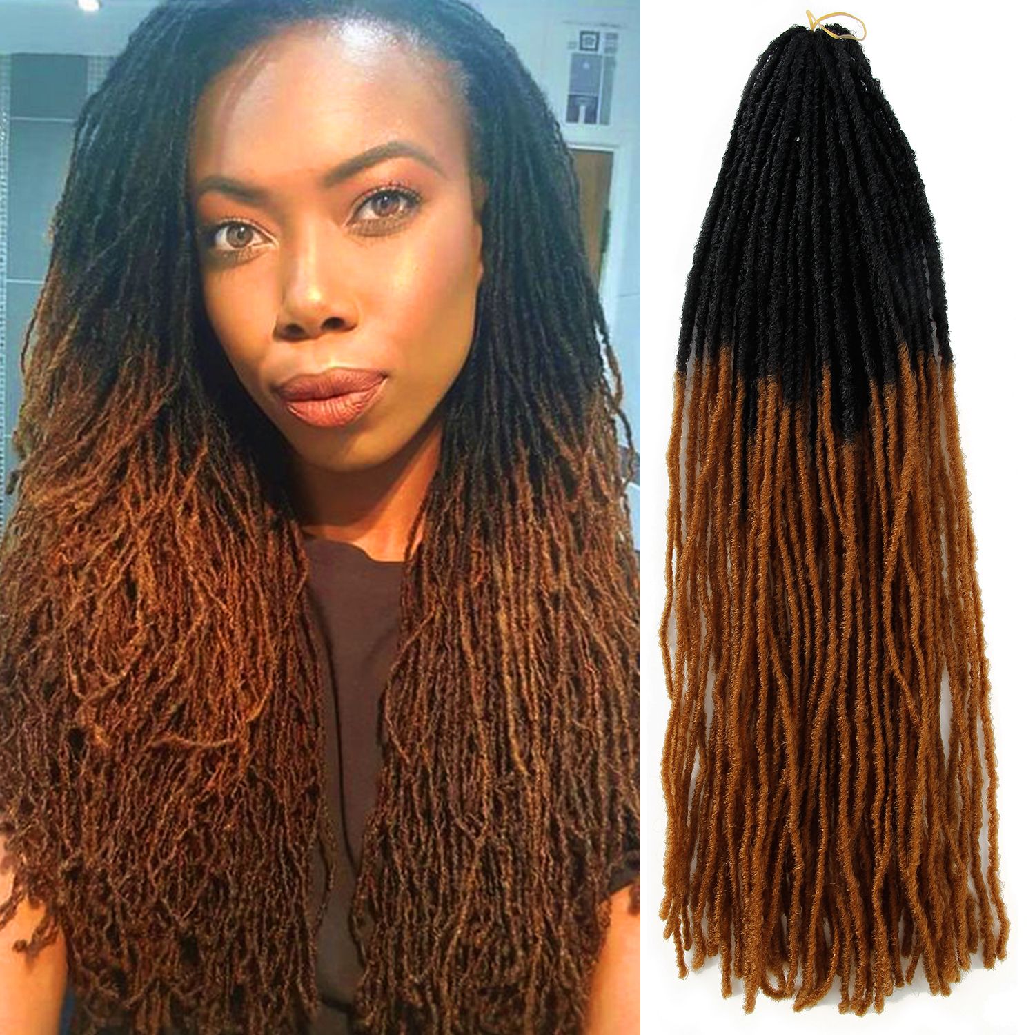 2020 Synthetic Dreadlocks Sisterlocs 18inch Sister Locks