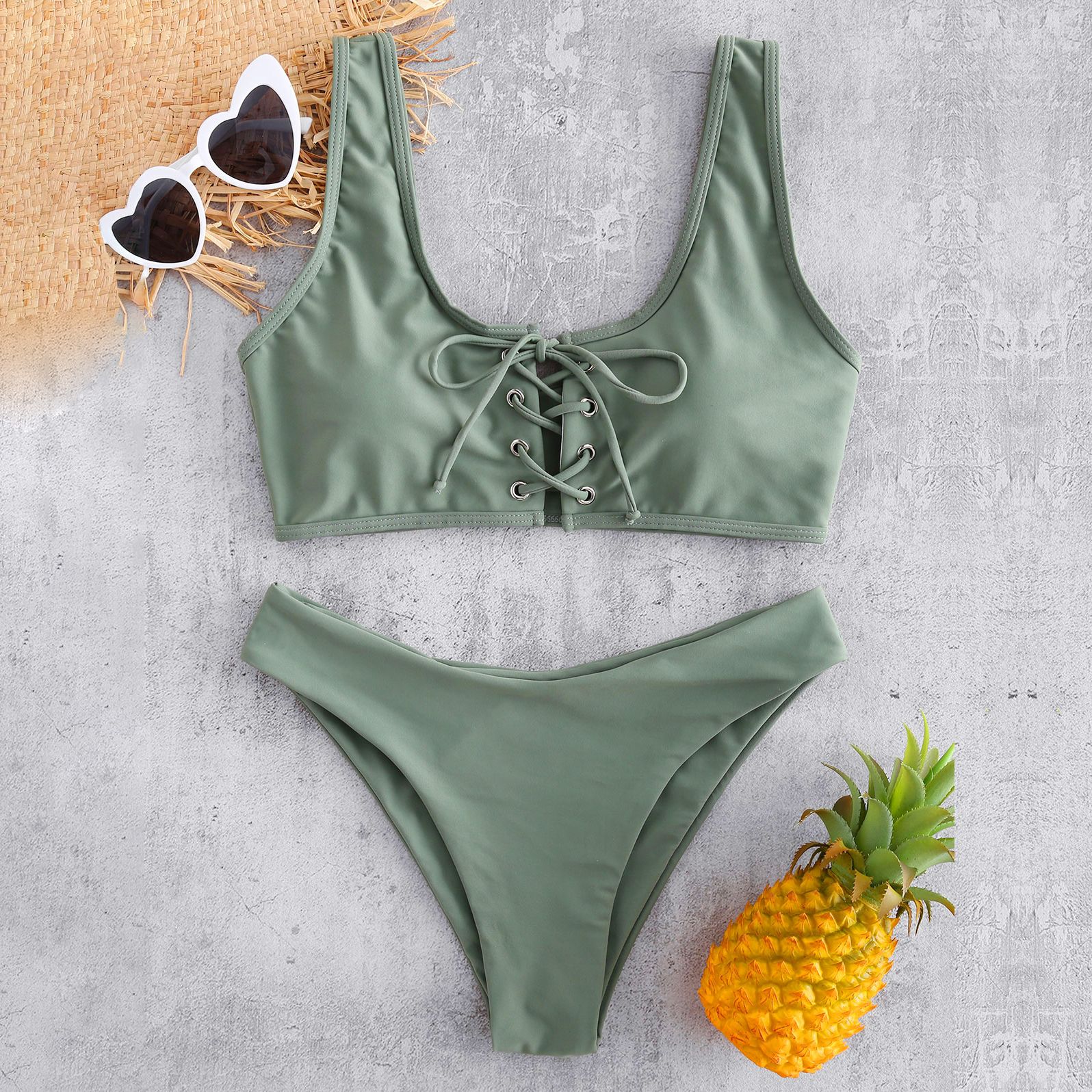 zaful triangle bikini