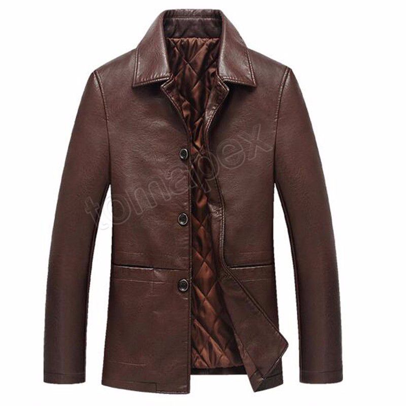 jaqueta de couro pu masculina