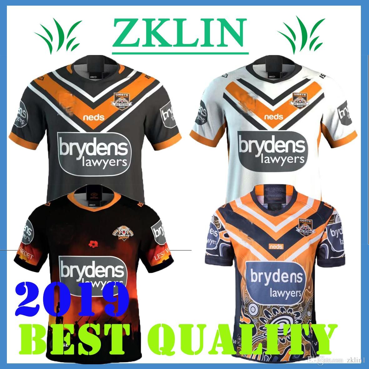 2020 west tigers jersey
