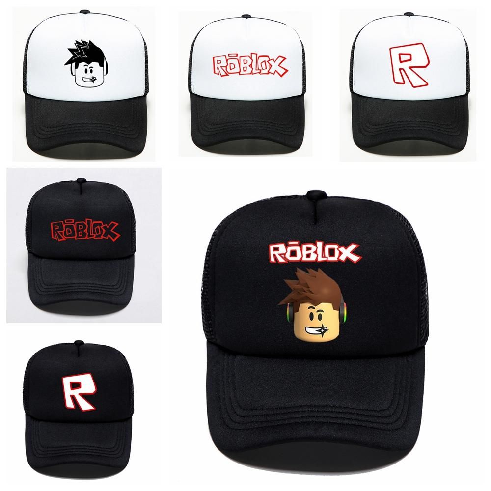 Kids Adult Roblox Game Baseball Cap Summer Mesh Outdoor Cartoon - soft girl hats roblox