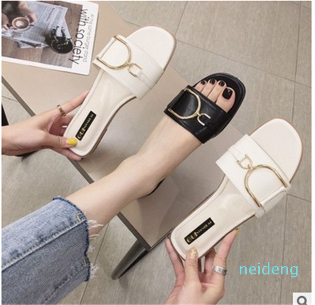 Hot Sale Women Sandals Flip Flops Designer Shoes Luxury Slide Summer Fashion Wide Flat Slippery 