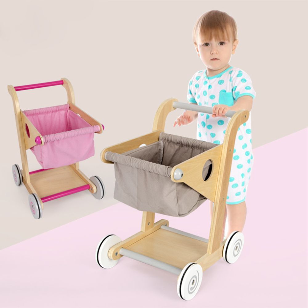 childrens wooden trolley cart