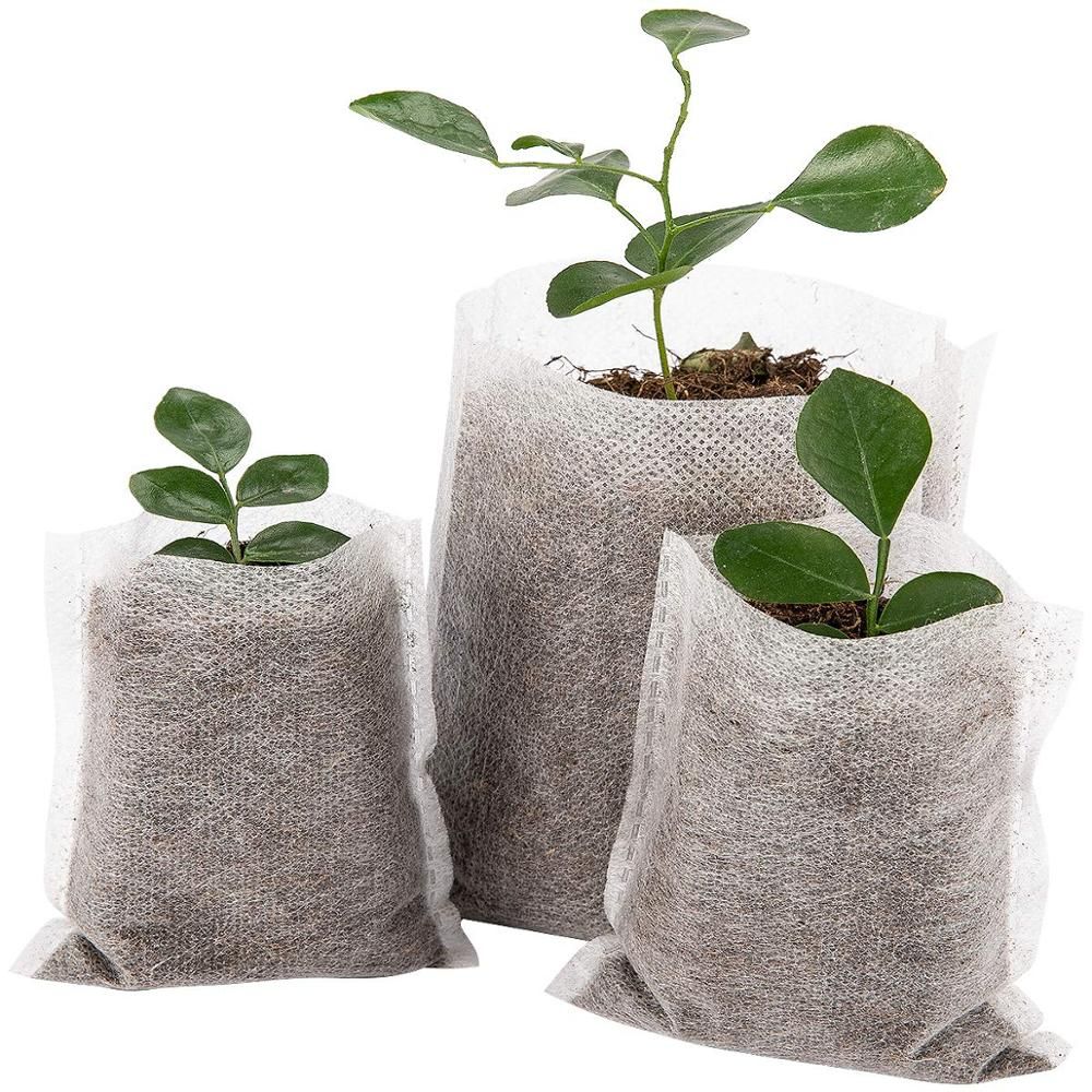 2020 Multi Size Biodegradable Non Woven Nursery Bags Plant Grow Bags