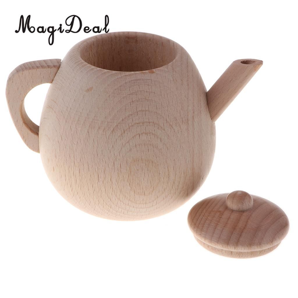 wooden play kettle