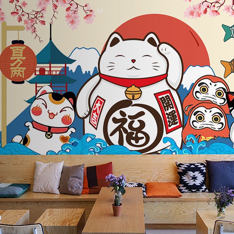 Japanese Style Cartoon Lucky Cat Ramen Snack Sushi Restaurant