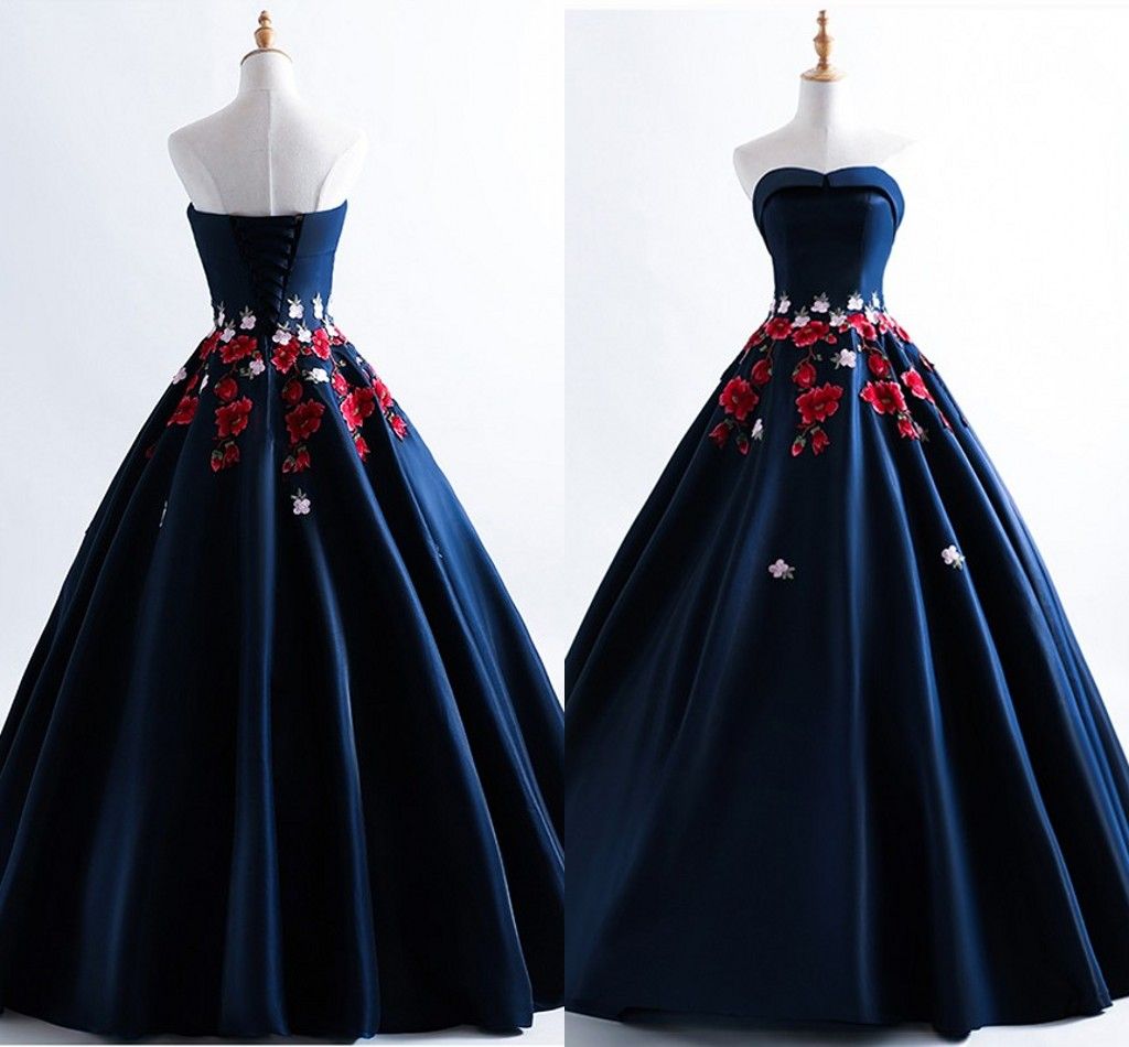 embroidered prom dresses 2019