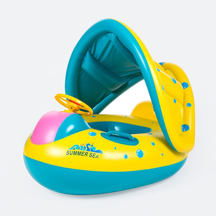 Gonflable Parasol Baby Infant Kids Float Siège Bateau piscine Anneau Roue UK 