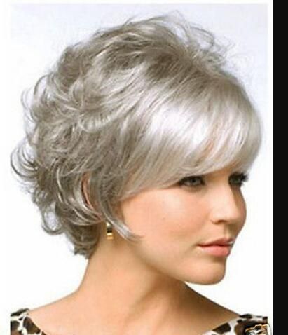 Wig New Wig Beautiful Curly Hair Wigs Short Gray Women Full Wigs Front Lace Synthetic Wigs Lace Wig Glue From Zhe89897 26 12 Dhgate Com