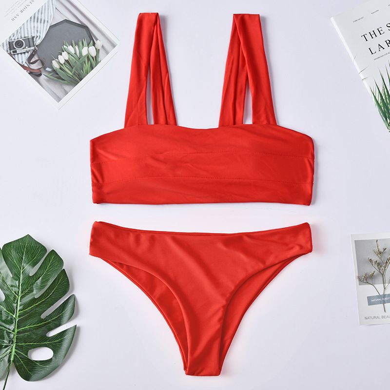 padded bandeau bikini set