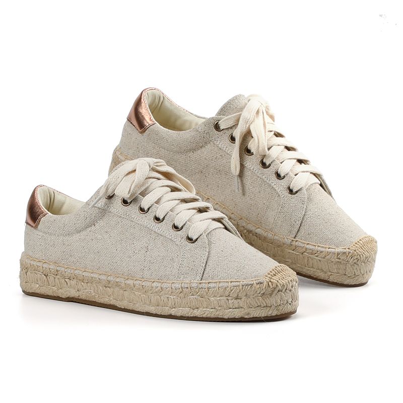 Tienda Soludos Womens Lace Espadrilles Casual Flock Platform Sewing Wedges Shoes For Women Flat Lace Up Round Hemp S20326 From $25.53 DHgate.Com