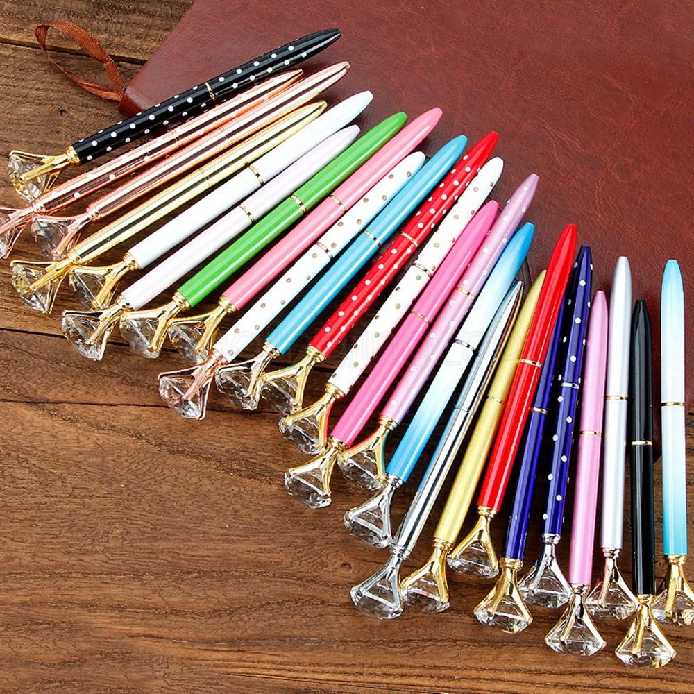 1x Hot Gift Ballpoint Pen bling Diamond Crystal Metal Pen Student Office 2BLUS 1x Hot Gift Ballpoint Pen bling Diamond Crystal Metal Pen Student Office 2BLUS