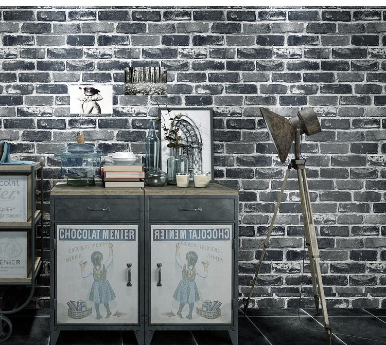 Vintage Stone Brick Wallpaper 3d Brick Stone Wall Sticker Rustic