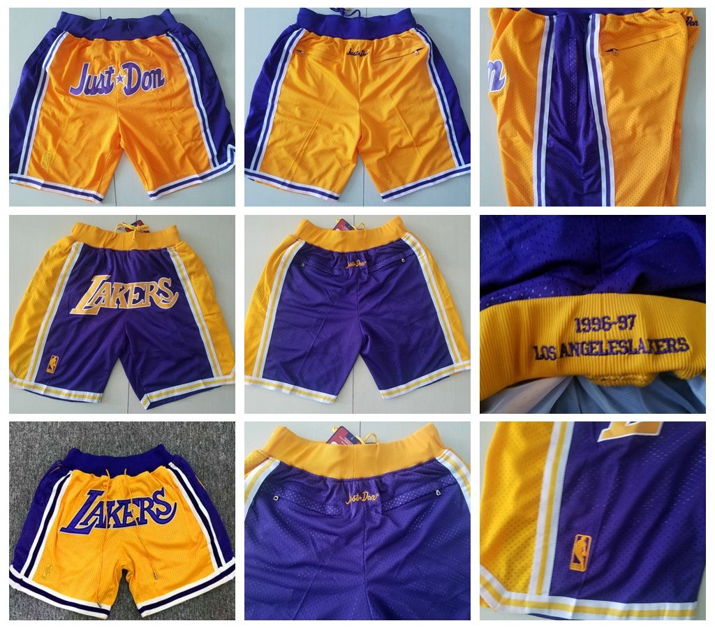 lakers mens shorts