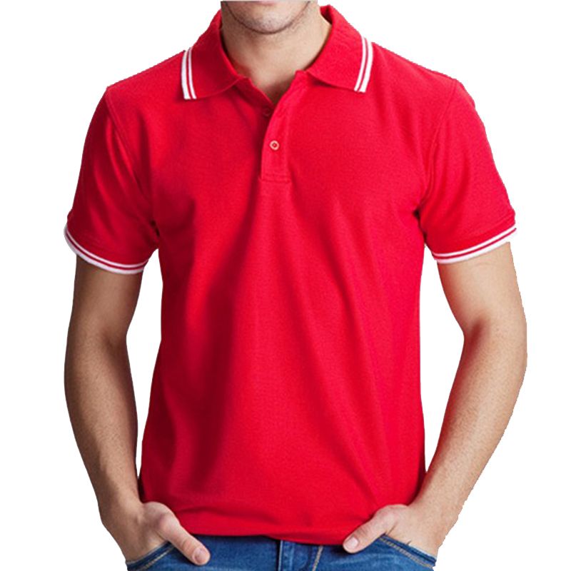 red polo shirt outfit men