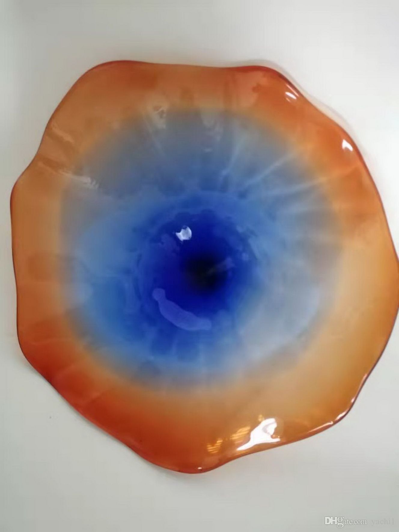 2021 2020 100 Hand Blown Murano Glass Hanging Plates Wall Art Borosilicate Glass Art Hand Blown