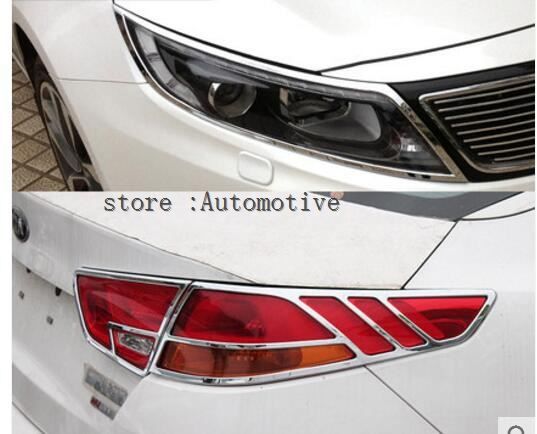 2014 2015 For Kia K5 Optima Chrome Front Headlight Head Light Lamp Cover Trim Red Car Interior Red Car Interior Accessories From Wondenone 65 45