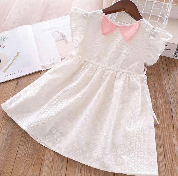 girls summer white dress