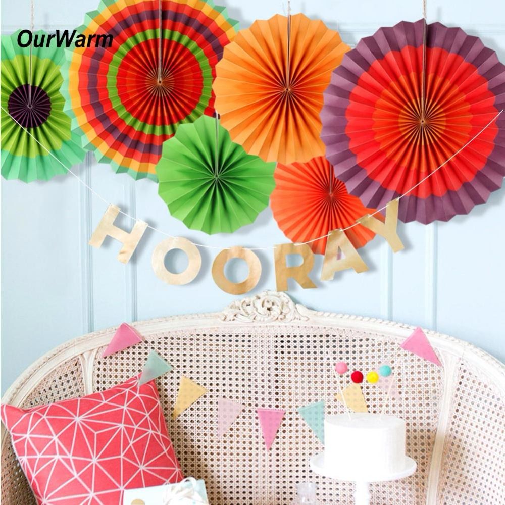 paper fan party favors