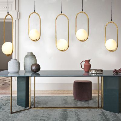 Compre Moderna De Cristal Led De Iluminacion De La Lampara Loft