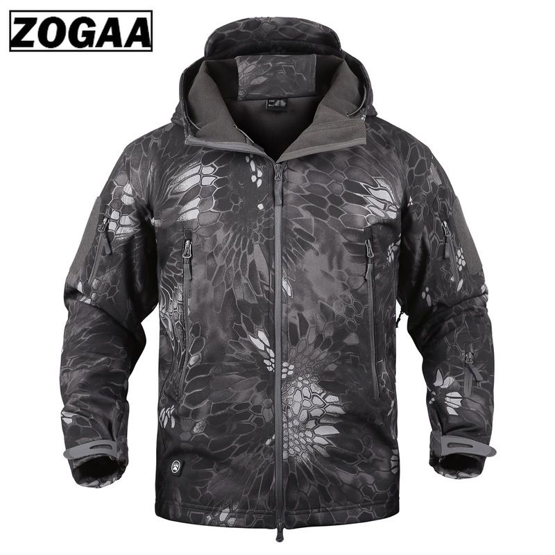 ZOGAA 2019 Brand New Men Wool Liner Tactical Jacket Overcoat Men
