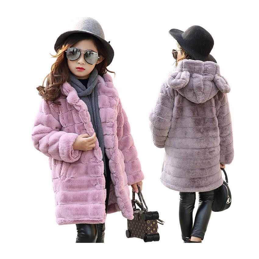 Manteau fausse fourrure fille 8 ans Outlet